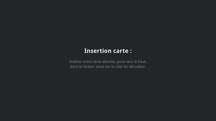 Insertion carte