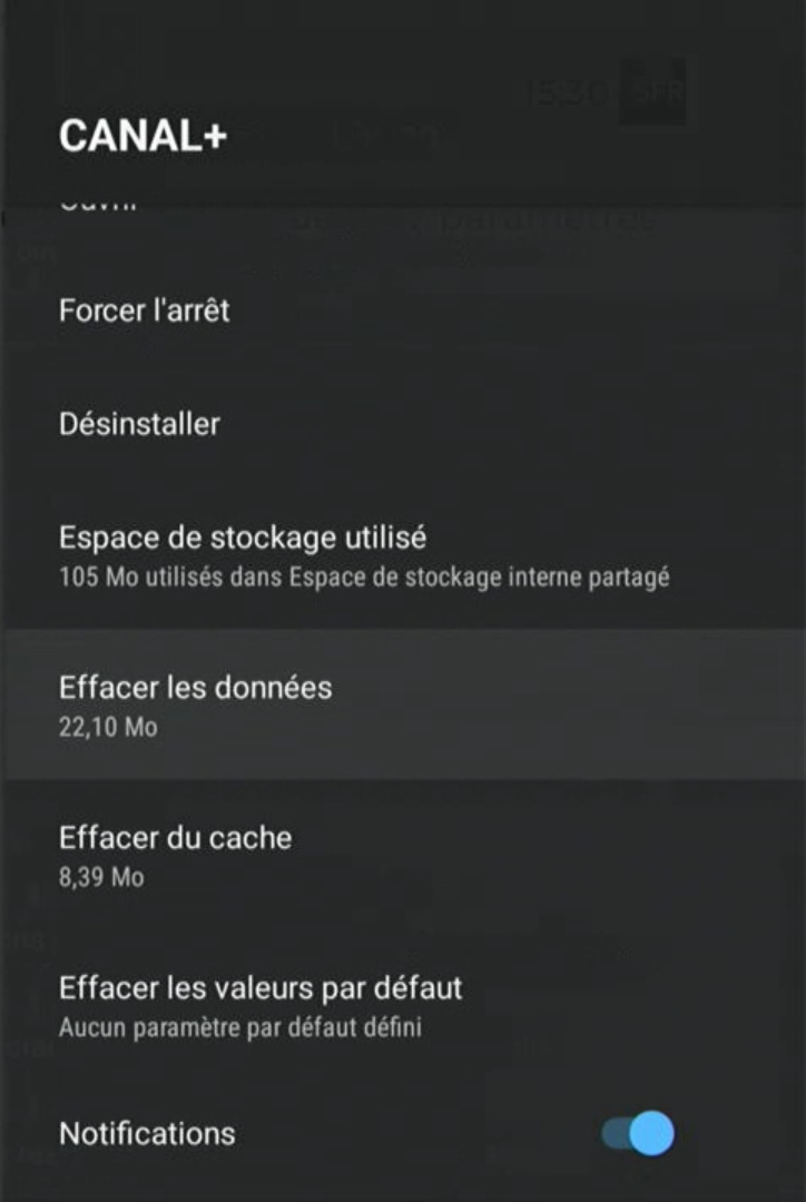 sfr_connecttv_menu_applications_effacer_donnees